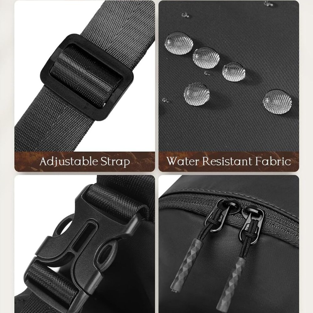 Multi-Functional Black Sling Backpack - Compact &… - image 4